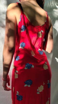 Imagen de Long Dress red Flowers