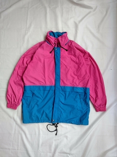 Campera Rompeviento Fucsia y Azul - comprar online