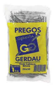 Prego Gerdau 1kg 20x30 - comprar online