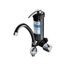 Torneira/Purificador Herc Preto/Cromado c/ Bica Móvel (Parede)