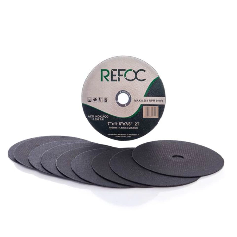 Disco Corte Inox Refox 7" (Kit com 100 unidades) - comprar online