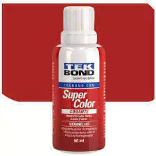 Corante Tekbond 50ml Vermelho - comprar online