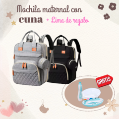 Mochila Maternal PREMIUM 3 en 1 + LIMA de REGALO | Oferta Liquidación!