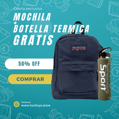 Mochila + Botella térmica de REGALO - 50% OFF