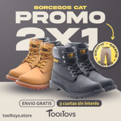 Borcegos CAT 2X1 + Pantalón cargo de REGALO - 50% OFF - comprar online