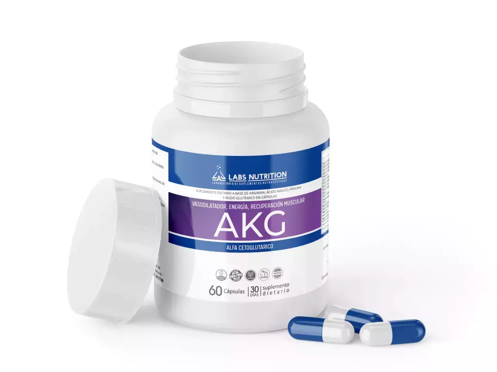 AKG - Acido Alfa Ketoglutarico - Longevidad (60 capsulas)