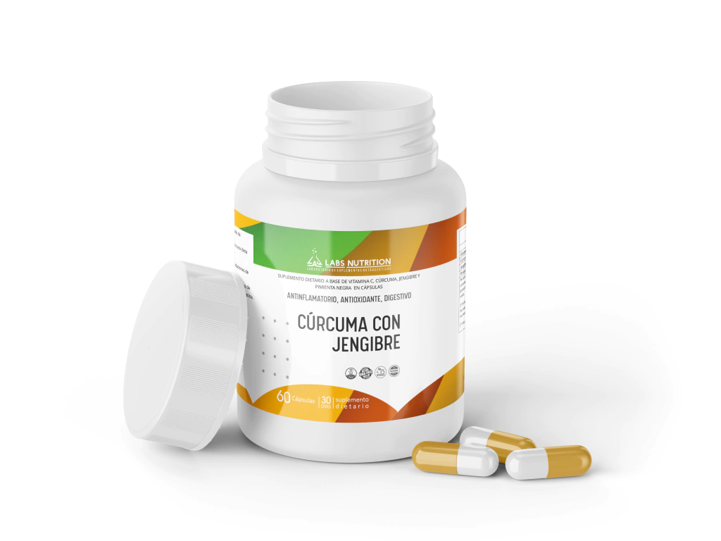Cúrcuma Activada con Jengibre (60 capsulas)