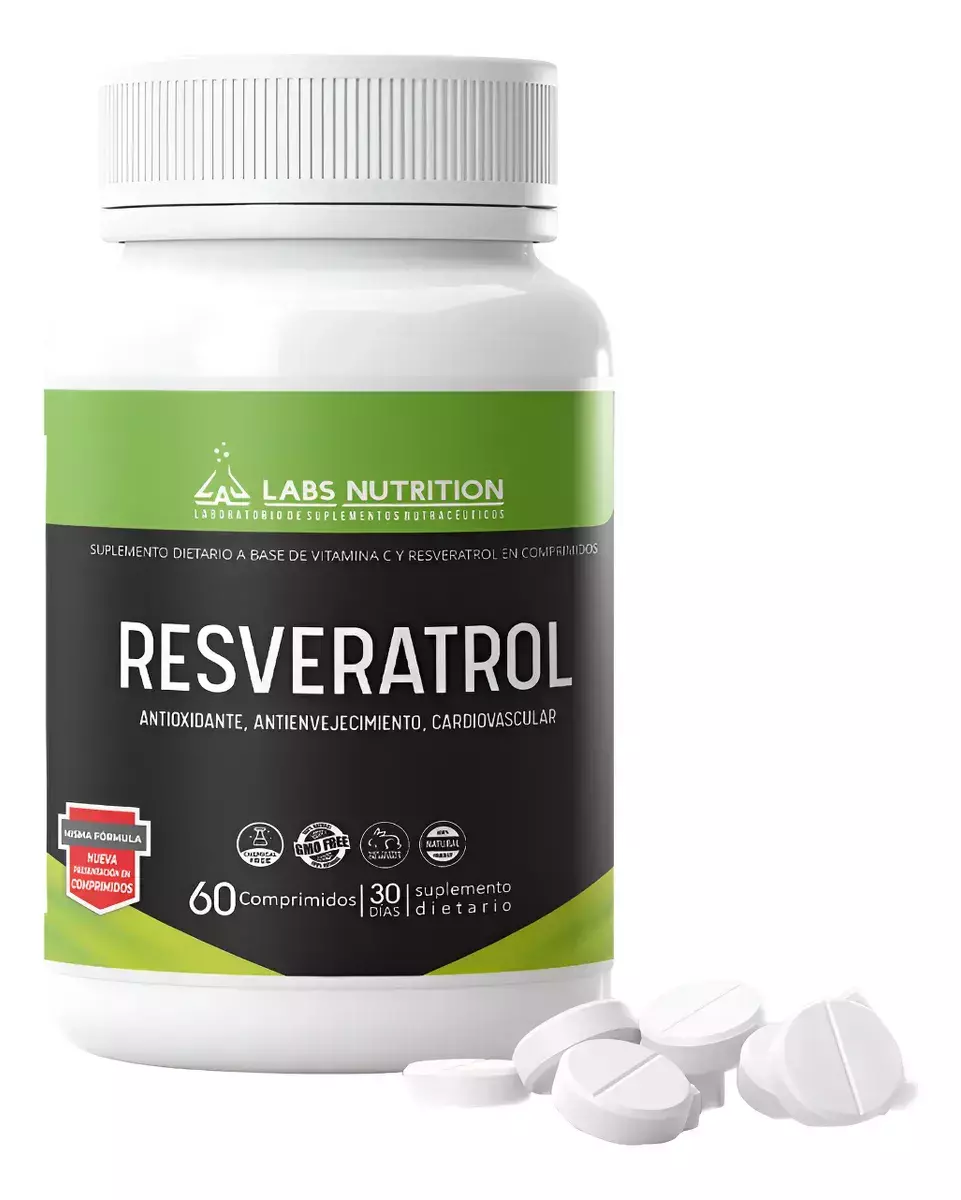 Resveratrol Labs Nutrition, Antioxidante (60 Comprimidos)