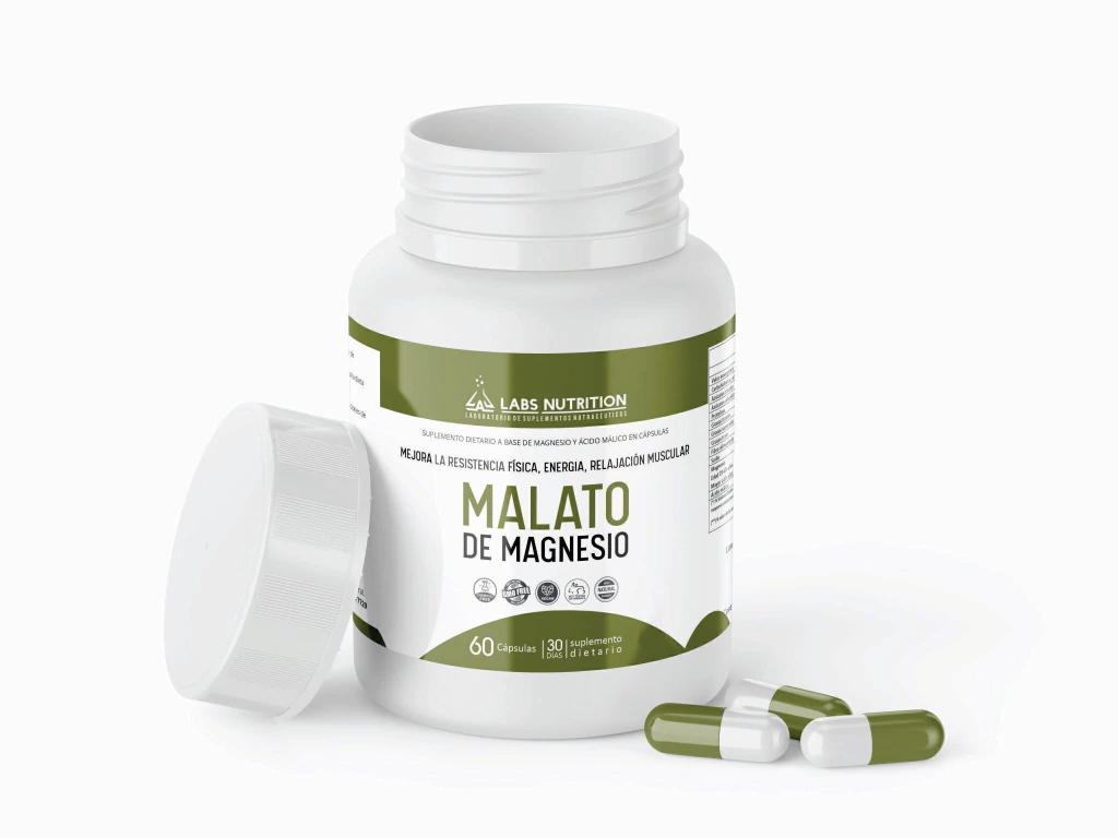 Malato de Magnesio 500mg - Energia, recuperador muscular