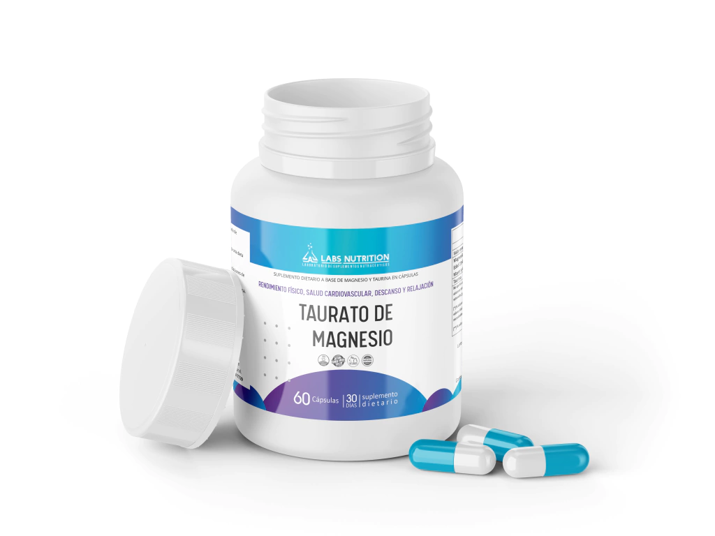 Taurato de Magnesio 500 mg (60 capsulas)