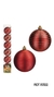 BOLA DE NATAL MONACO N7 6UND VERMELHA ART CHRISTMAS REF.15322 (I+)