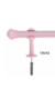 VARAO DE CORTINA SIMPLES 19MM 1,50M ROSA BB REF.25038 (P) - comprar online