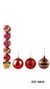 BOLA DE NATAL TUBO CRISTAL 6CM 6PCS VERMELHO REF.18845 (I)