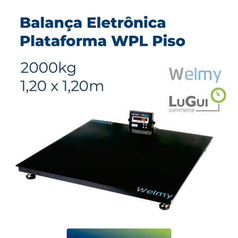 Balança Industrial WPL Piso 2000kg 1,20x1,20m - Welmy - comprar online