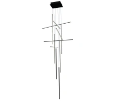 Lampara Colgante Led Cosmos Doble Altura Techo Alto Diseño - comprar online