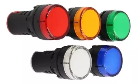 SINALEIRO LED PLÁSTICO 24VCC - VDC (VÁRIAS CORES) - comprar online