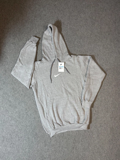 CASACO MOLETOM CANGURU NK SWOOSH CINZA