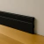 Rodapé Poliestireno 10cm Frisado Preto 2m PEX - comprar online