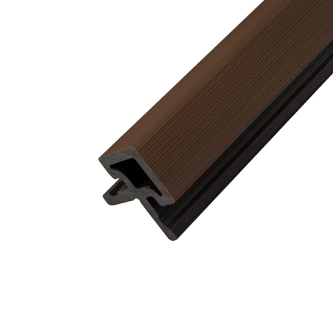 Acabamento Lateral Quina para Painel Ripado WPC Noz 290cm x 5cm x 5cm PEX - comprar online