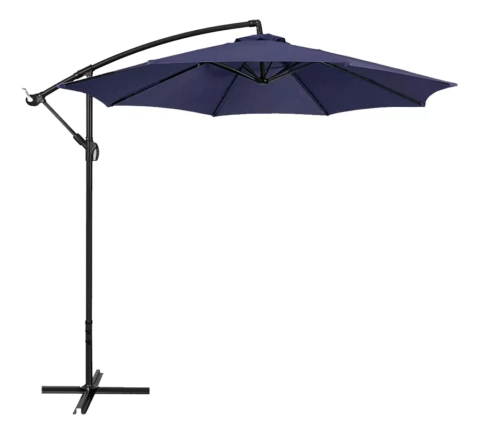 Ombrelone Articulado Guarda Sol De Praia Jardim Lateral 3 Metros Azul PEX - comprar online