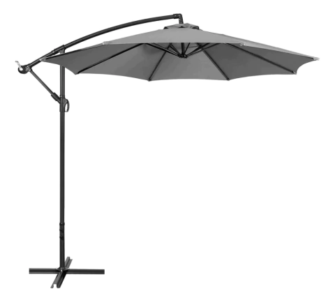 Ombrelone Articulado Guarda Sol De Praia Jardim Lateral 3 Metros Grafite PEX - comprar online