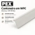 Cantoneira para Painel Ripado em WPC Branco Off White 290 × 5 × 5 cm PEX - comprar online