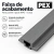 Faixa para Painel Ripado WPC Cinza 290 cm x 5,4 cm x 2,5 cm PEX - comprar online