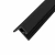 Acabamento Lateral Borda para Painel Ripado WPC Preto 290 cm × 5,5 cm × 4,6 cm PEX