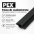 Faixa para Painel Ripado para Área Externa em WPC Preto 290 cm x 5,4 cm x 2,5 cm PEX - comprar online