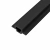 Faixa para Painel Ripado para Área Externa em WPC Preto 290 cm x 5,4 cm x 2,5 cm PEX