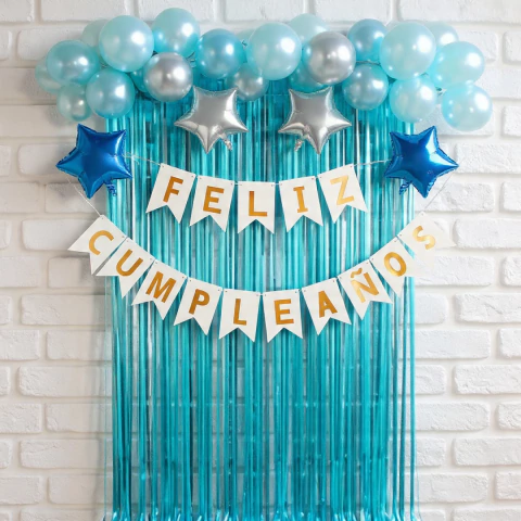 COMBO CELESTE Y PLATA - comprar online