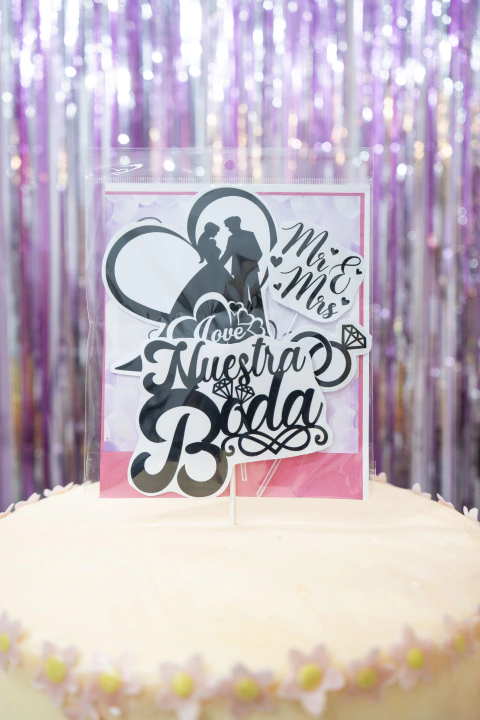 TOPPER NUESTRA BODA - comprar online