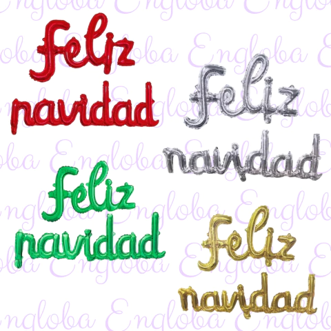 SET FELIZ NAVIDAD CURSIVA