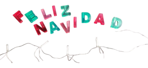 LUCES FELIZ NAVIDAD SIN PILAS