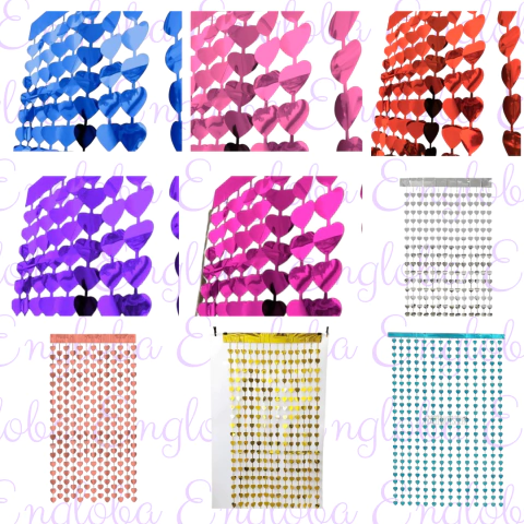 CORTINA DE CORAZONES