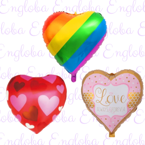 CORAZON 60 CM ESTAMPADO