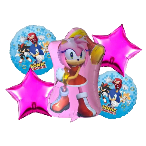 SET 5 PIEZAS AMY ROSE