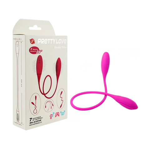Vibrador Duplo Flexível 7 Vibrações Snaky Vibe Pretty Love Vipmix - comprar online
