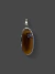 Colar Oval Quartzo Fumê em Prata 925 reciclada com pingente oval de Quartzo Fumê natural, feito à mão na Studio Adra.