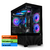 Computador Gamer com processador AMD Ryzen 5 4500, placa de vídeo GeForce RTX 3060 de 12GB e 16GB de memória RAM DDR4, exibindo um design moderno com iluminação RGB.