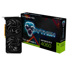 Livestore Online Placa de Vídeo GeForce RTX 4060 Gainward Python II, 8GB GDDR6, 128-bit, DLSS 3, Ray Tracing, Reflex, Studio - NE64060019P1-1070V image