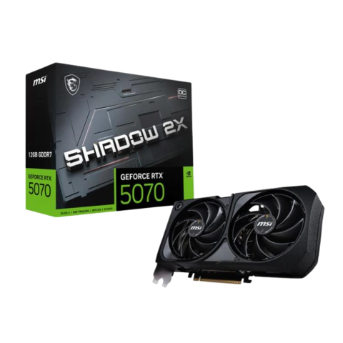 Placa de Vídeo GeForce RTX 5070 Ventus 2X Shadow OC MSI - 912-V532-011 Compre agora na Livestore Online: https://www.livestoreonline.com.br/ com frete grátis para Sul, Sudeste e Brasília!