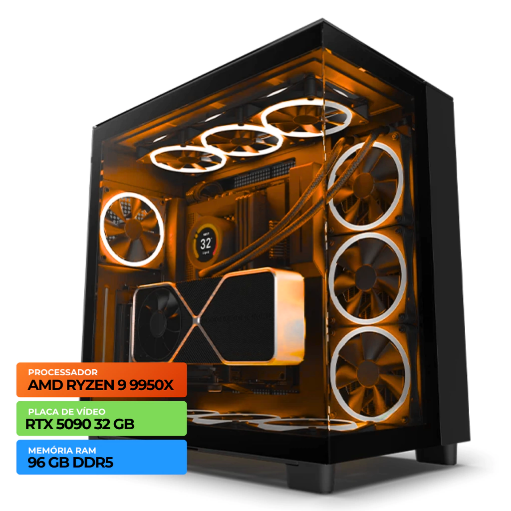 PC Gamer AMD Extreme III: Ryzen 9 9950X, RTX 5090, 96GB DDR5, SSD 4TB