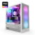 Gabinete Gamer NZXT H5 Flow RGB, Branco, Mid-Tower, Lateral em Vidro Temperado, ATX, m-ATX, Mini-ITX, e-ATX, 4x Fans Incluídas - CC-H52FW-R1