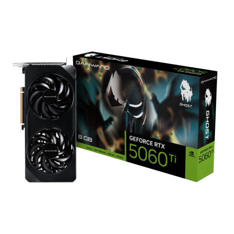 Placa de Vídeo Gainward GeForce RTX 5060 Ti Ghost - NE7506T019P1-GB2062B - Compre agora na Livestore Online: https://www.livestoreonline.com.br/ - Com frete grátis para Sul, Sudeste e Brasília!