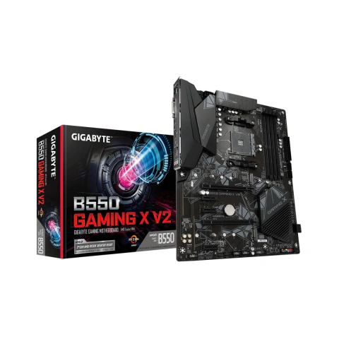Placa Mãe Gigabyte B550 Gaming X V2, DDR4, PCIe 4.0, M.2, Rede 1GbE, USB 3.2, HDMI, AM4, ATX