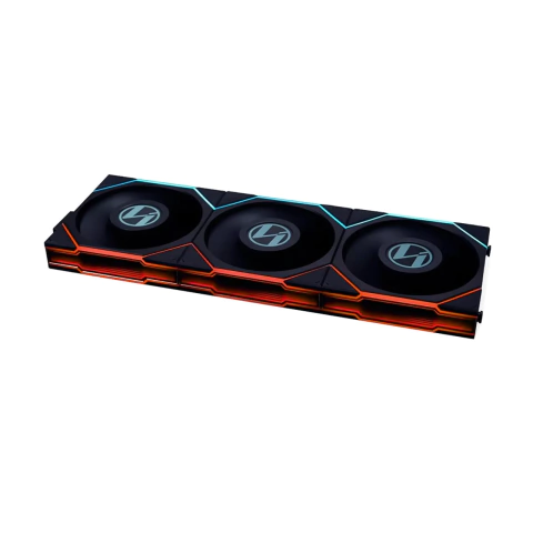 Ventoinha Lian Li TL LCD 120, Preto, RGB, 120mm, UNI FAN, Kit com 3 Und - 12RTLLCD3B