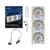 Fan para Gabinete Lian Li Uni Fan SL Wireless LCD 120, Reverse Blade, Branco, RGB, 120mm, Kit com 3 Und - 12RSLLCD1W3W