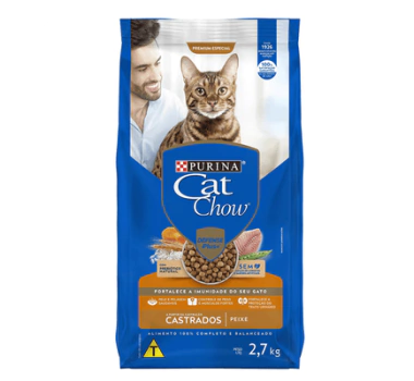 CAT CHOW CASTRADO PEIXE 2,7KG
