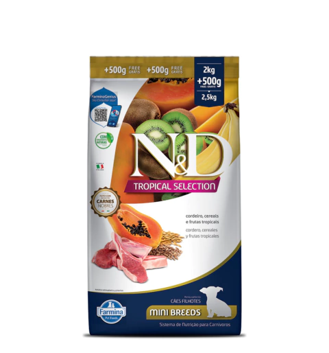 N&D TROPICAL SELECTION CANINE PUPPY MINI CORDEIRO 2KG